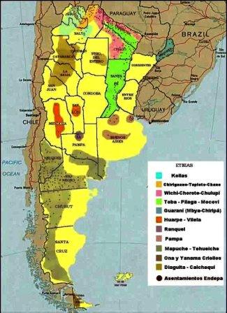 aborigenes argentinos outline